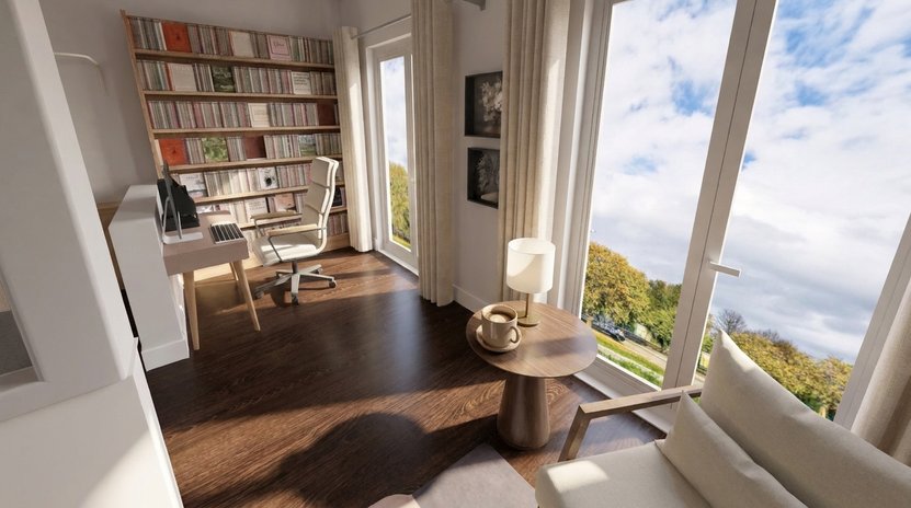 Mid-century home office