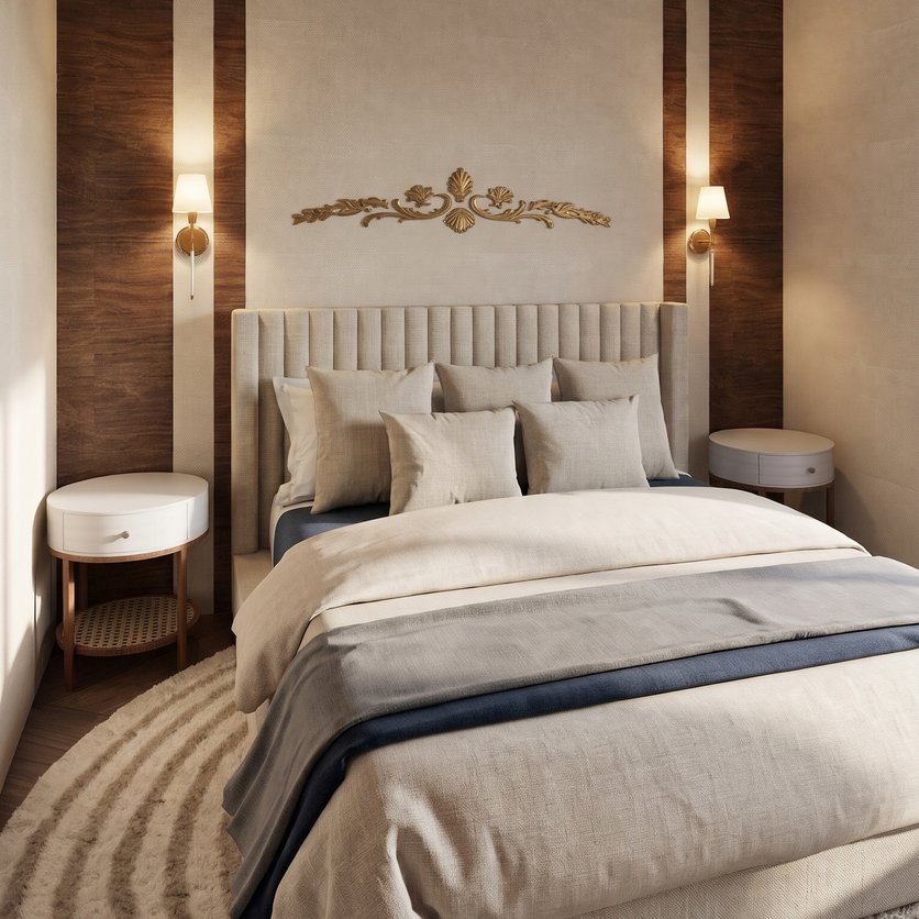 slaapkamer in Neoklassiekstijl