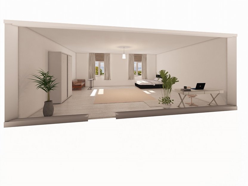 slaapkamer in Mid-centurystijl