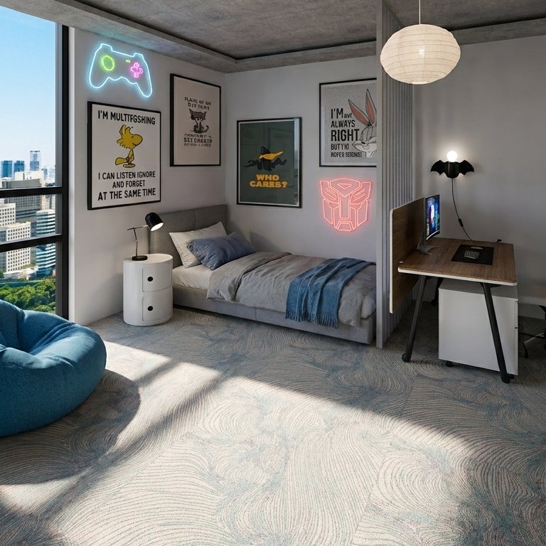 Mid-century bedroom