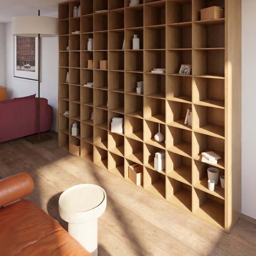 salon — styl: Mid-century modern