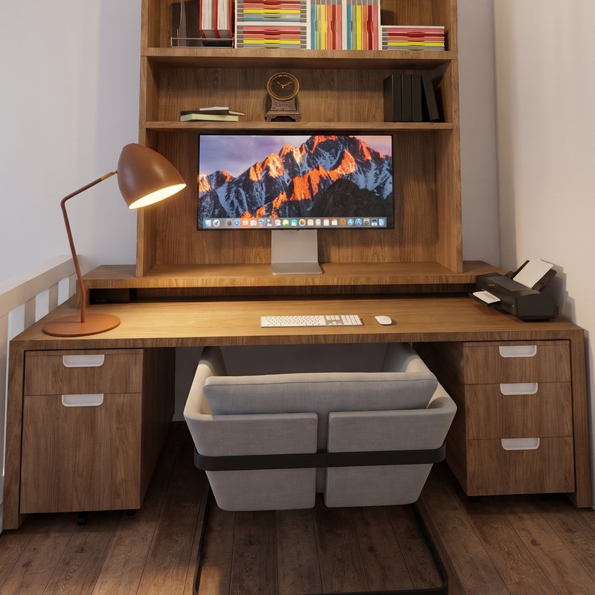 Mid-century home office
