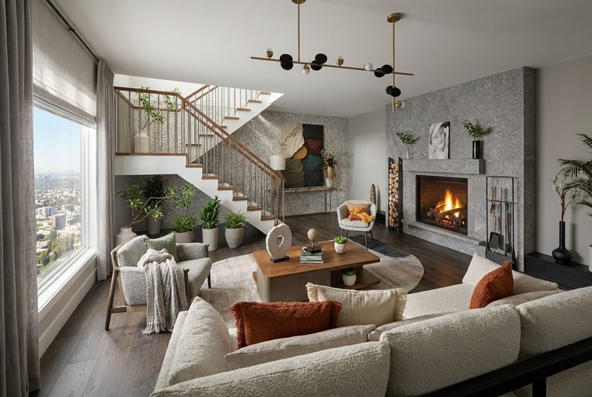 Mid-century living room