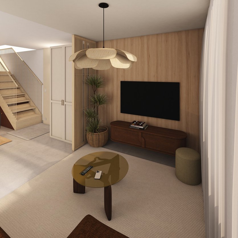 Mid-century living room