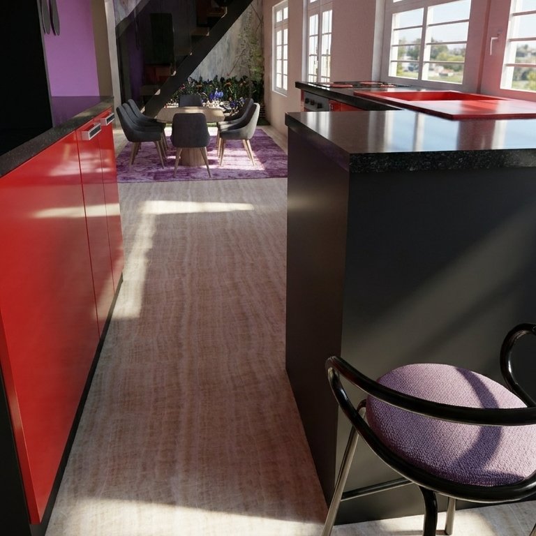 kuchnia — styl: Mid-century modern