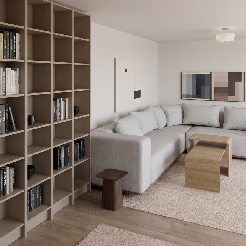 salon — styl: Mid-century modern