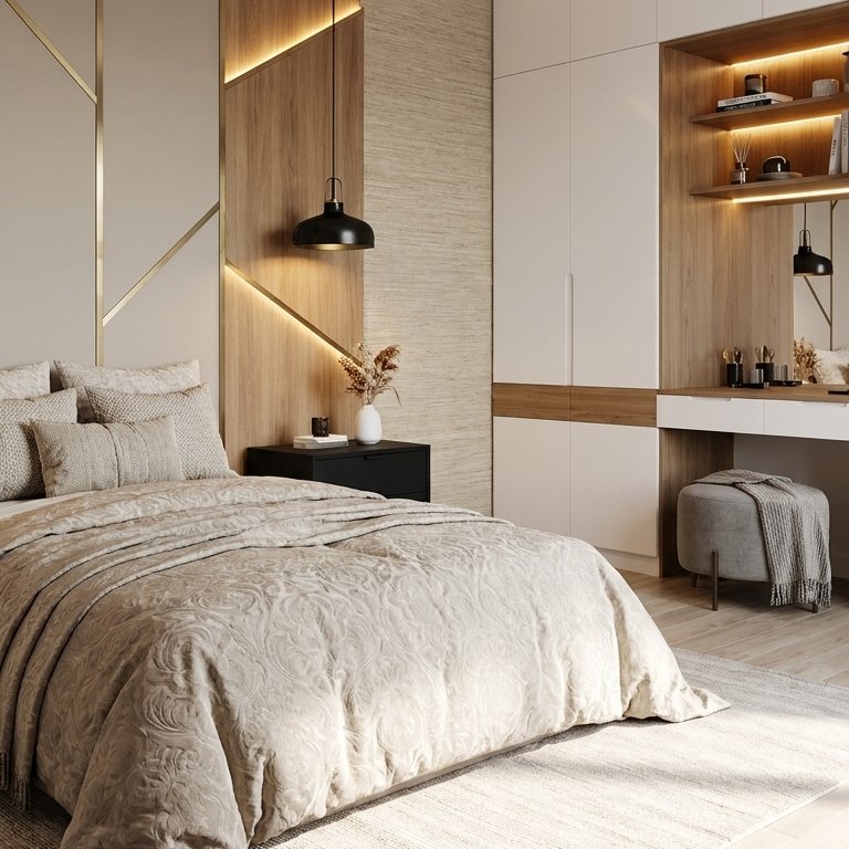 Mid-century bedroom