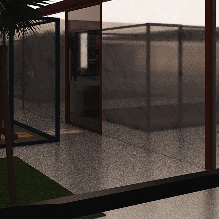 Modern outdoor space