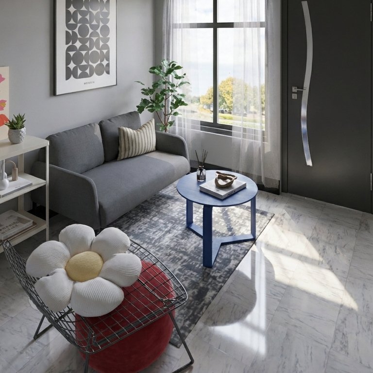 Mid-century living room