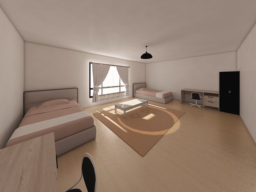 Mid-century bedroom