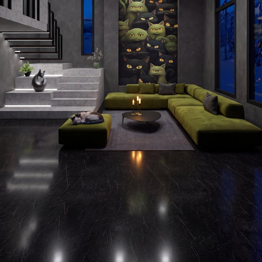 Mid-century living room