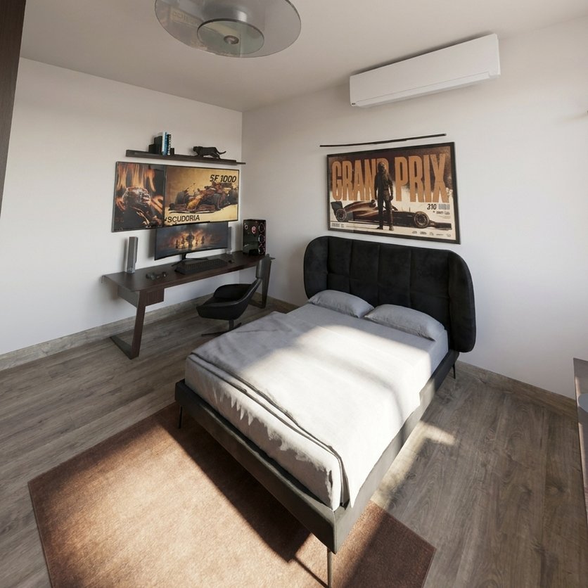 Mid-century bedroom