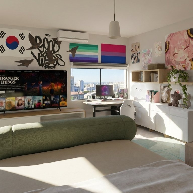 Mid-century bedroom