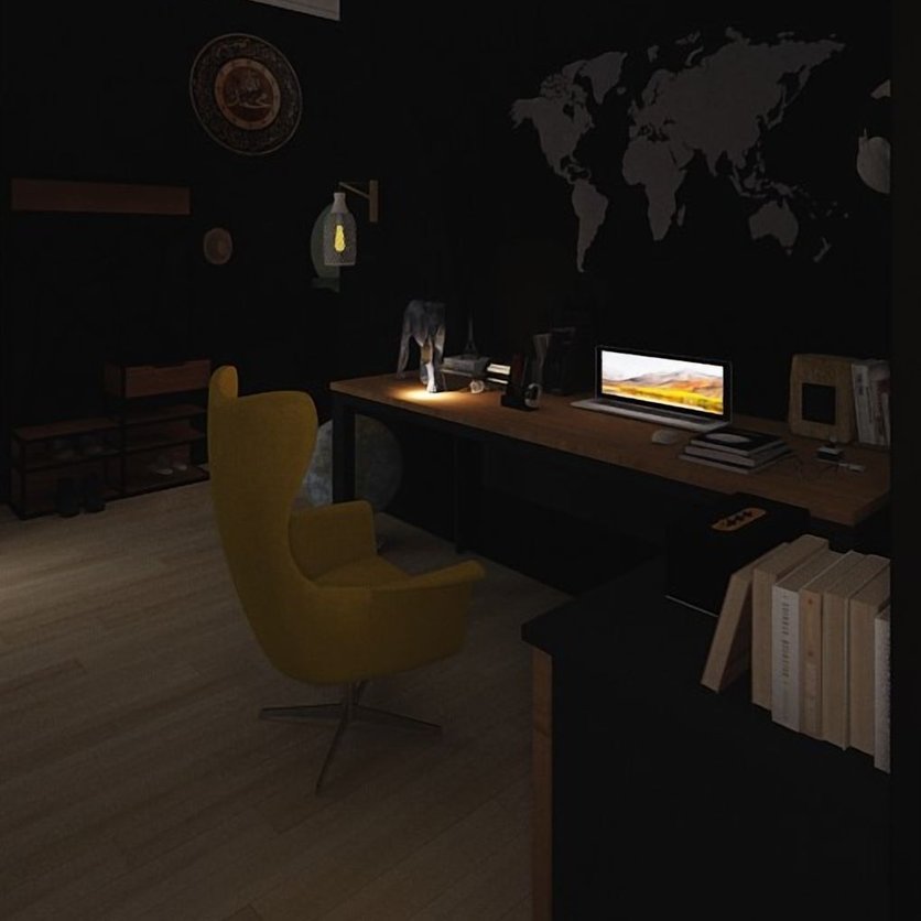 Mid-century home office
