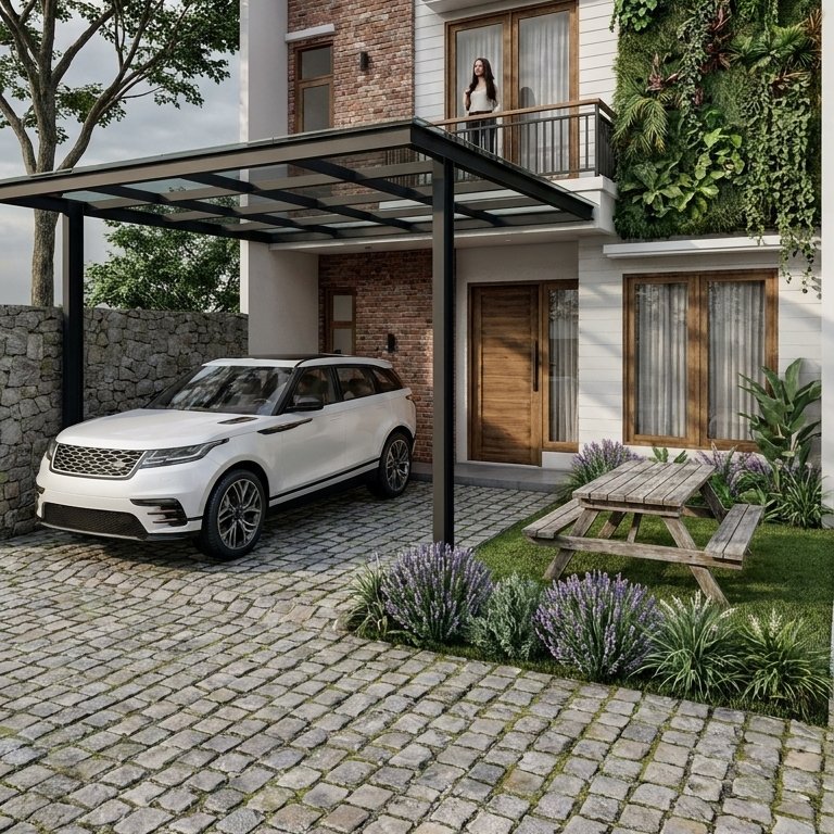 Contemporary outdoor space