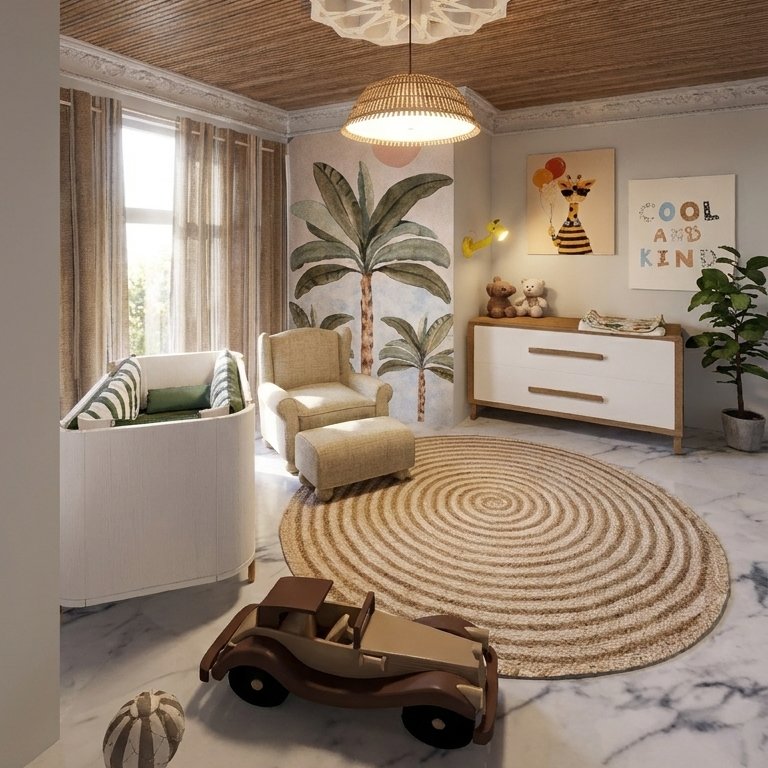 Mid-century kids room